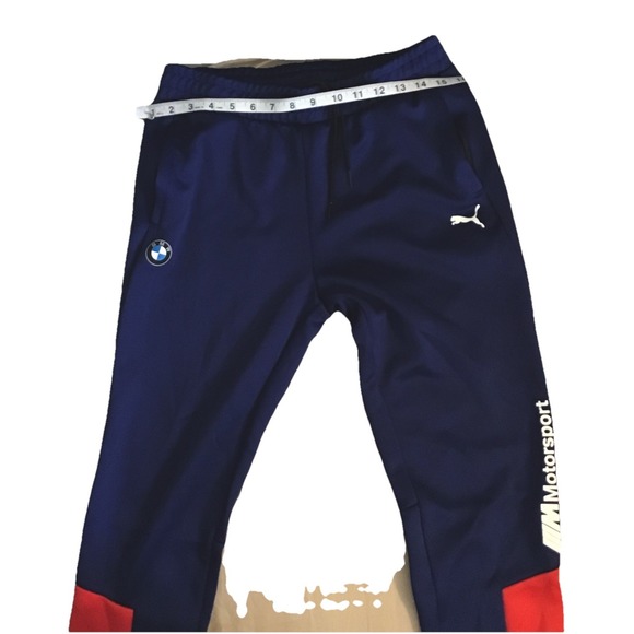 Puma BMW motorsport MMs T7 track pants Mens team blue size M - Picture 5 of 9